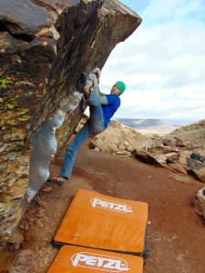 Riding the rail on Whiskey Breath.